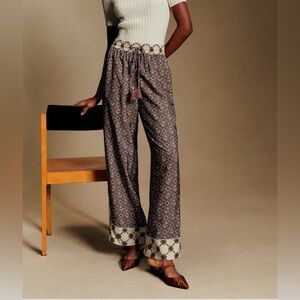 NWT Sezane x Antoinette Poisson - Fabbio pant, size 40 (US8), “Madder are Heart”
